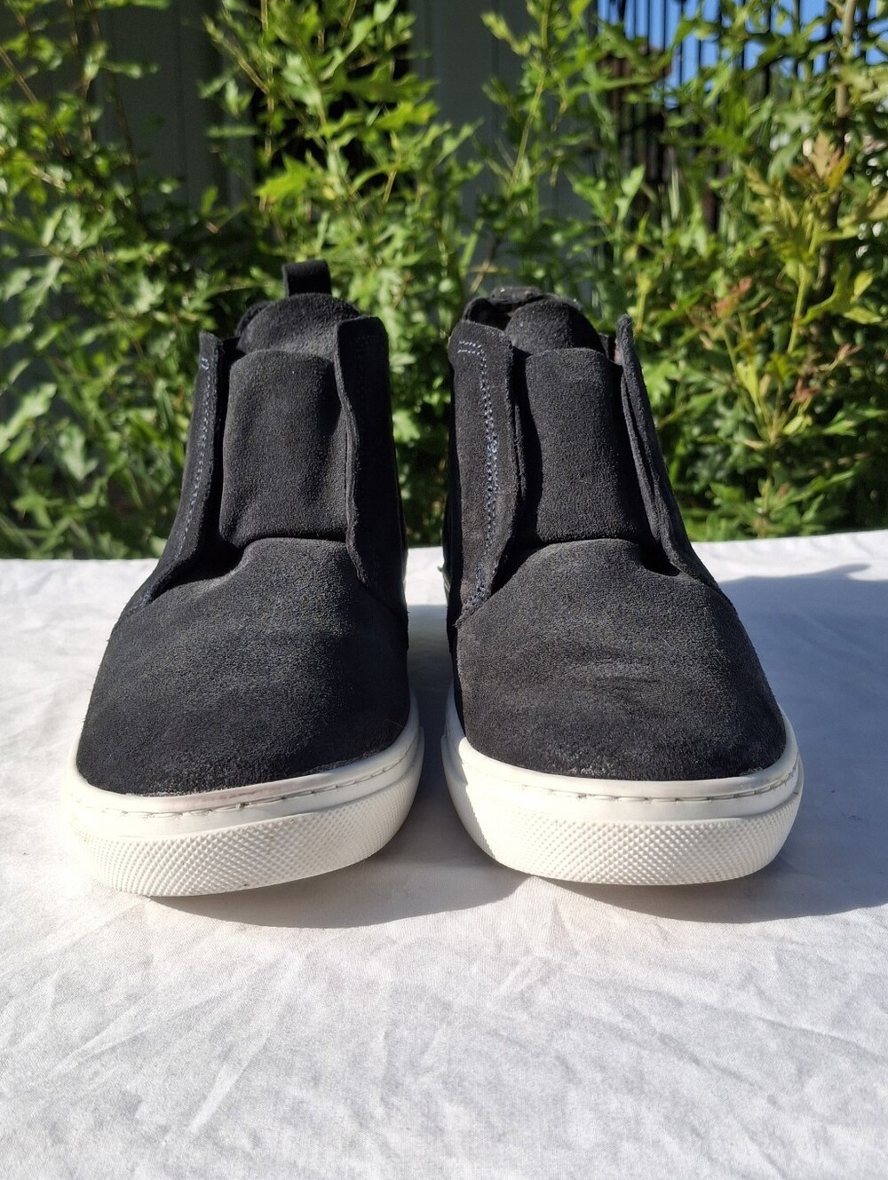 Miz Mooz Black Suede Laurent Sneaker Hybrid Chelsea Boots Size 38 Euro 7.5 US - Picture 2 of 10